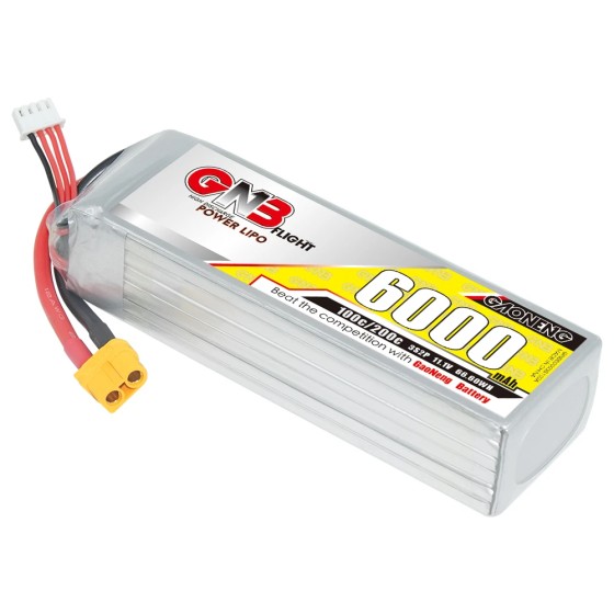 GNB GAONENG 3S 6000mAh 11.1V 100C 200C XT60 LiPo Battery High Discharge Drone Helicopter RC Car Boat Truck Buggy Truggy Tank